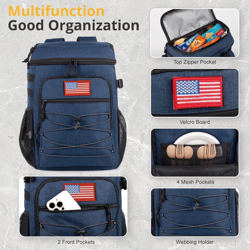 ATRIPACK Tactical Backpack Cooler, 25L Cooler Backpack Insulated Leak-Proof, Heavy Duty Large Lunch Backpack, Waterproof Ice Chest Backpack for Men Women Adults Work Daytrip Camping Beach Hiking Accessories - Image 5